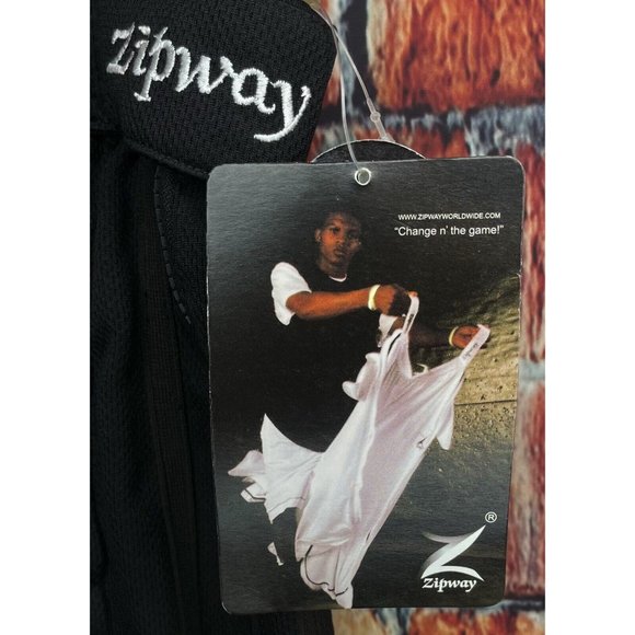 NWT ZIPWAY Tear Away Men’s Solid Black XXL Pants Zip & Hook Loop Active - Picture 3 of 8